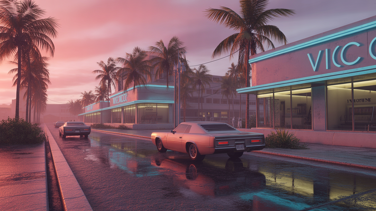 GTA 6 Backgrounds Bring Vice City’s New Look to Life Like Never Before